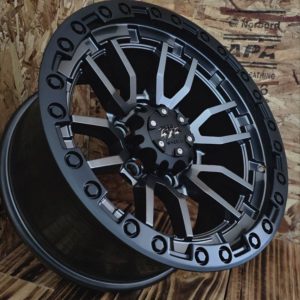 Rugged Hurricane Alloy Wheel 18×9 (6×139.7) ET5 CB110 -Gun gray with black lip